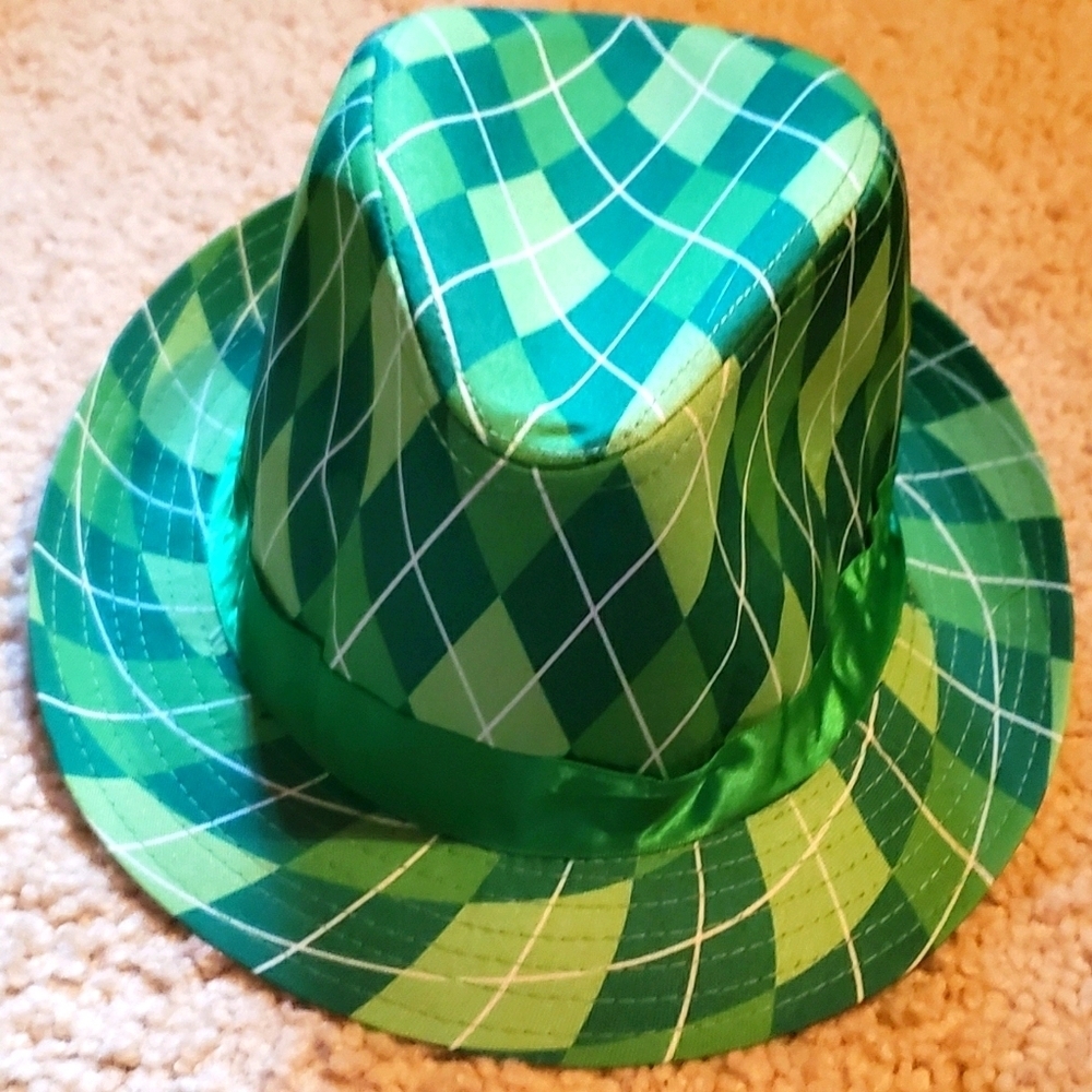 St. Patrick's Day Striped Fedora Hat ☘